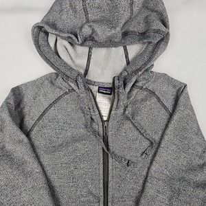 Patagonia Cloud Stack Small Hoodie Heather Gray Full Zip Hooded Jacket Yoga